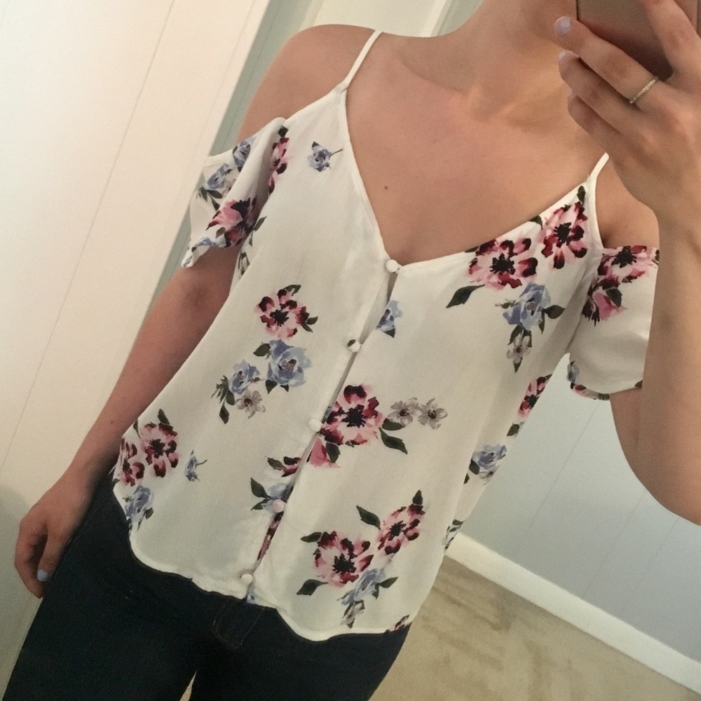 ▪️Final Sale 2/5▪️ Floral Open Sleeve Top